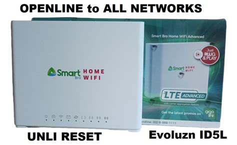 Smart Bro LTE Advanced Prepaid Home WiFi CAT 6 Evoluzn ID4 .